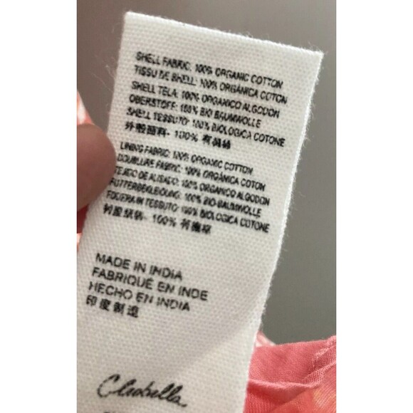 Cleobella Grace Mini Dress Blossom Block Print Pink SMALL Women’s - Picture 12 of 13